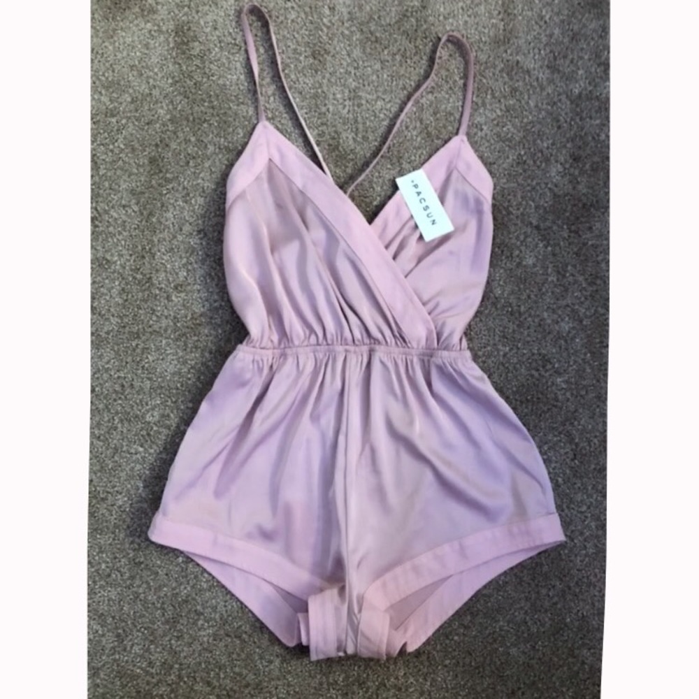 Brand new light pink satin sleep outfit